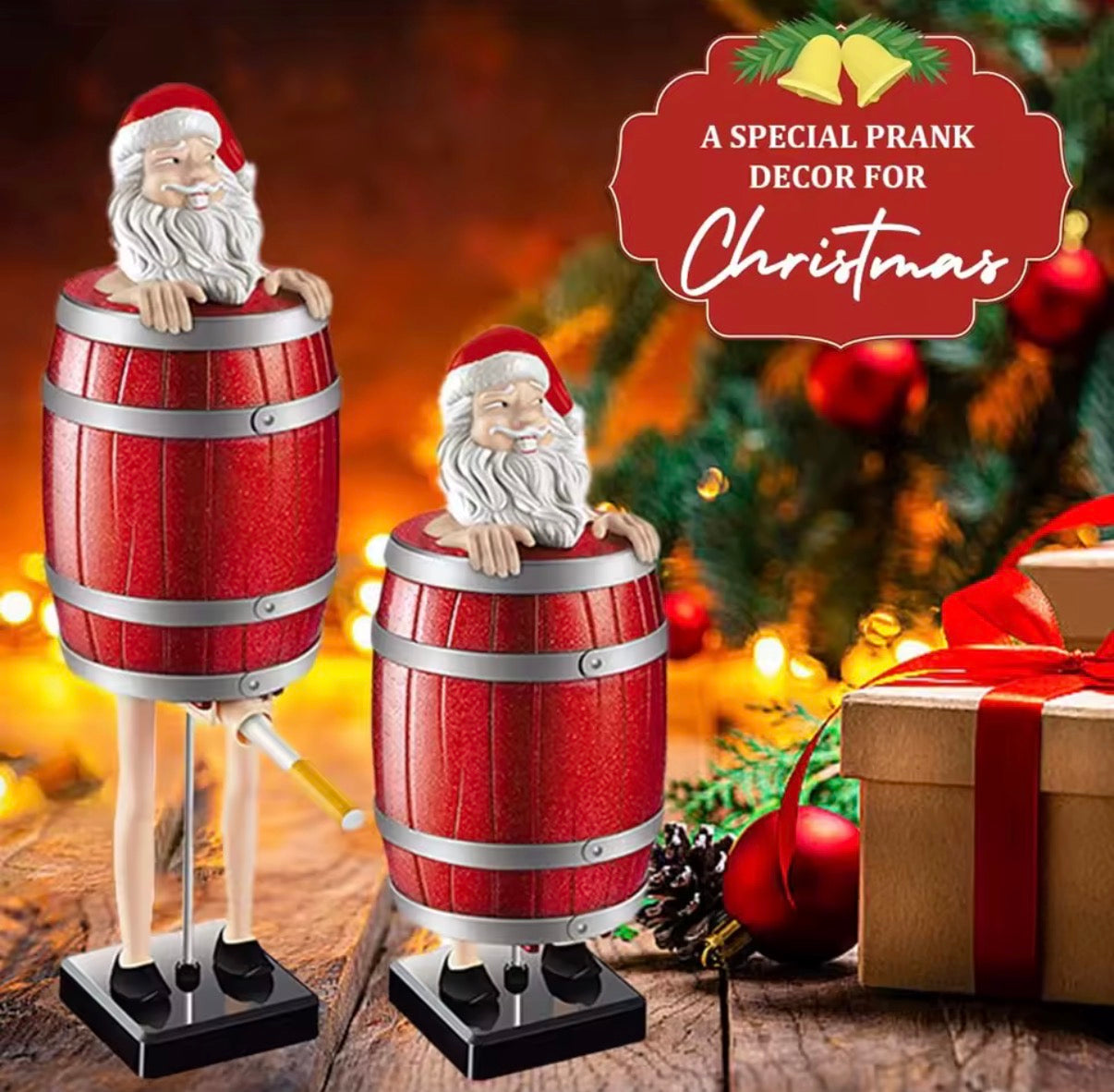 Kerstman Sigarettenhouder – Grappige Pop-up Sigarettenbox