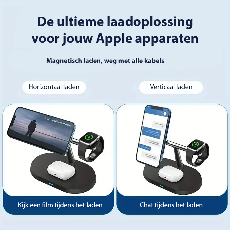 3-in-1 Magsafe Draadloos Oplaadstation