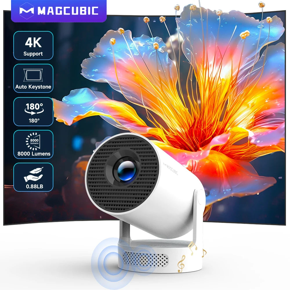 Draagbare Mini Beamer 4K/290 ANSI Android 11 HY300 Pro+