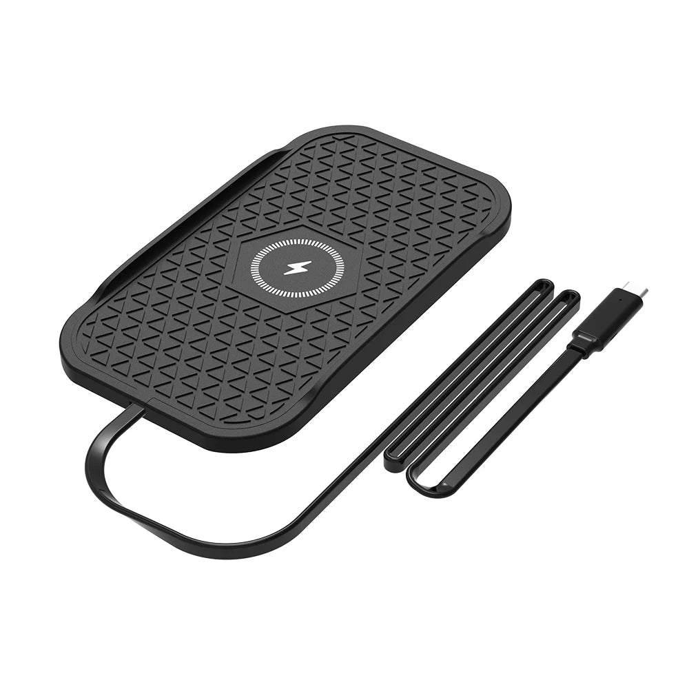 Draadloze Oplader 15W – Veilig, Anti-Slip, Inclusief 80cm Type-C Kabel